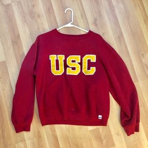 USC Crewneck Sweater in Red/Cardinal